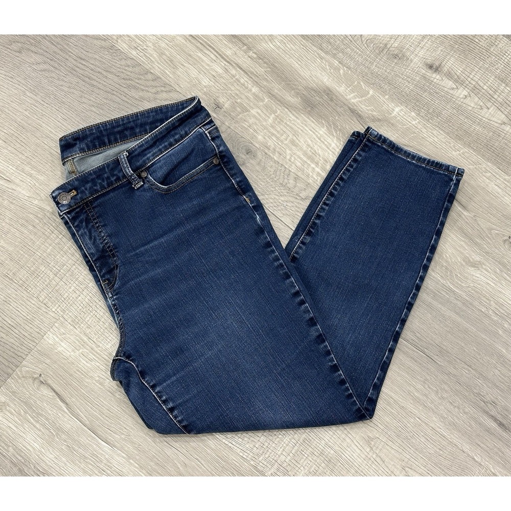 Talbots Petites Slim Ankle Jeans Denim Size 14P || pre-owned Excellent